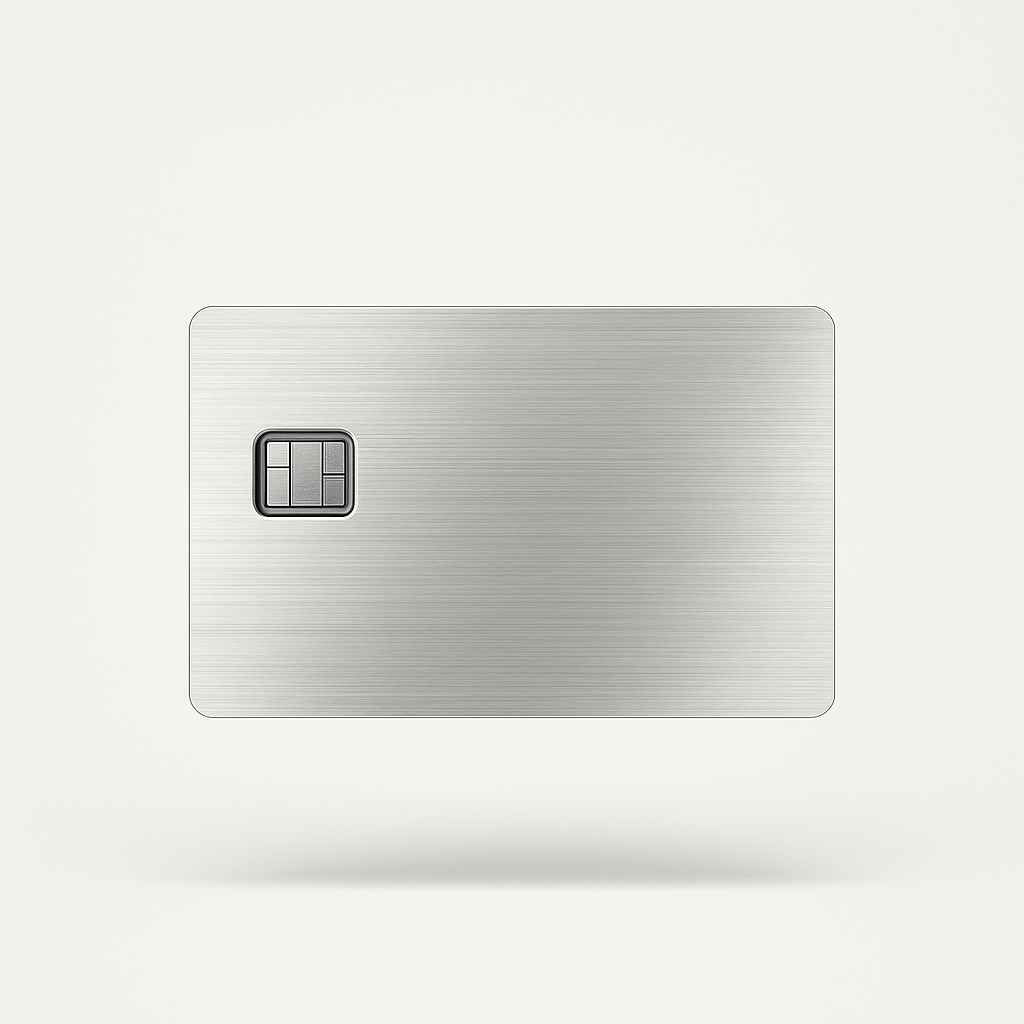 CARTA DI CREDITO IN METALLO SILVER (SMALL- CHIP)