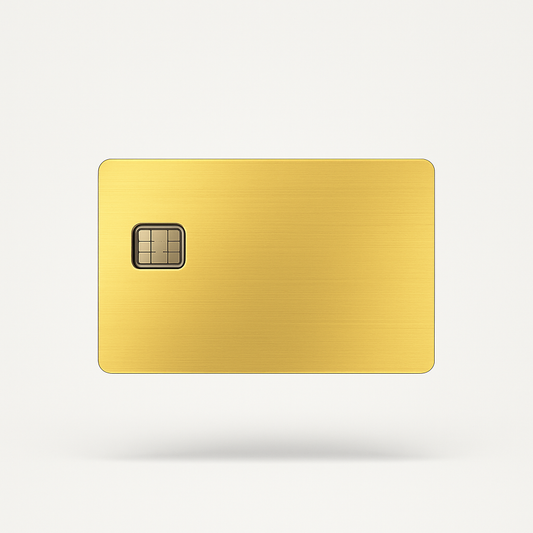 CARTA DI CREDITO IN METALLO GOLD